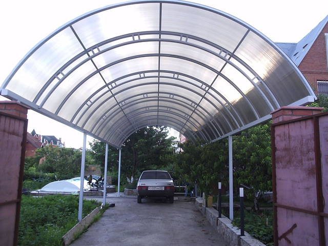 polycarbonate sheet structure